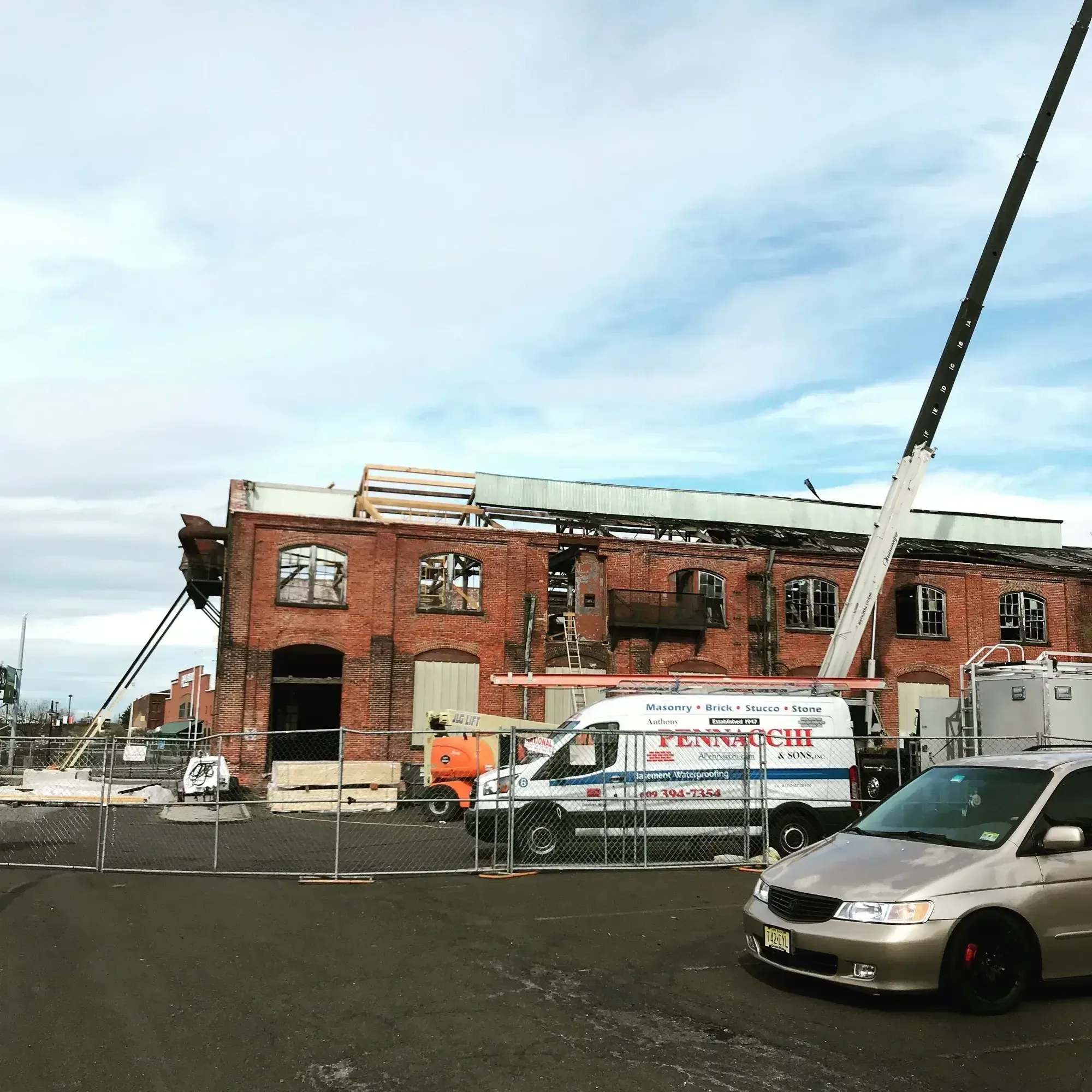 Industrial masonry and restoration project